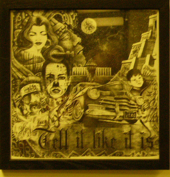 freddie valdez prison drawing "tell it like it is"